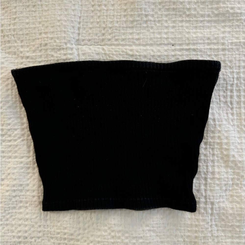 Urban Outfitters Black Ribbed Tube Top